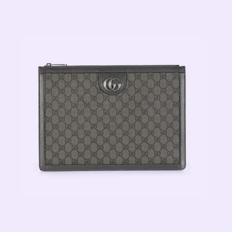 Gucci 674078 Ophidia Portfolio Case Grey