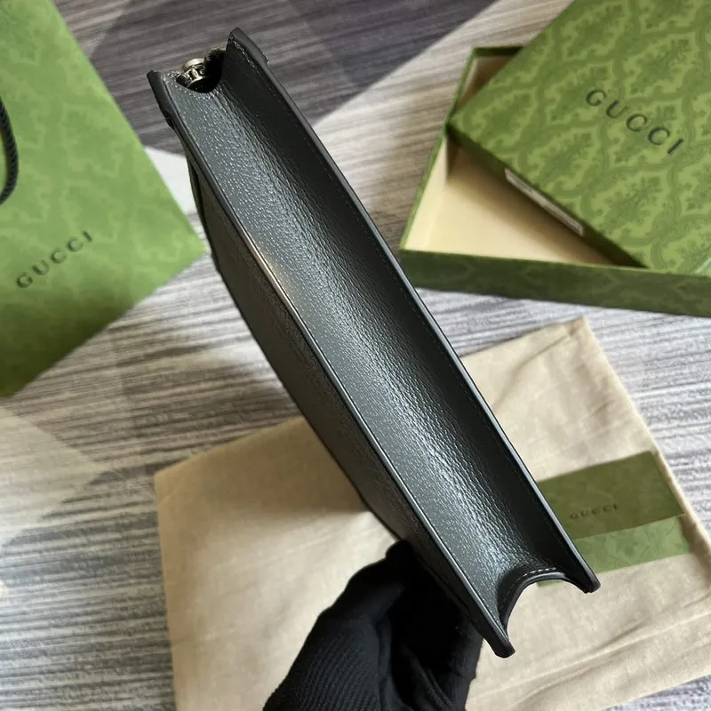 Gucci 674078 Ophidia Portfolio Case Grey