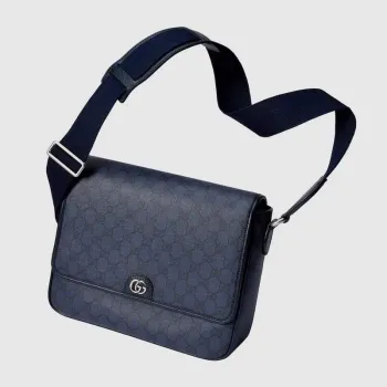 Gucci   761741 Ophidia Medium Messenger  Bag Blue