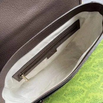 Gucci   761741 Ophidia Medium Messenger  Bag Beige and Brown