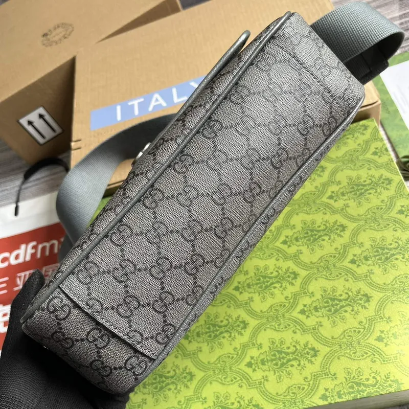 Gucci   761741 Ophidia Messenger  Bag Grey