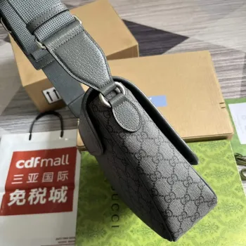 Gucci   761741 Ophidia Messenger  Bag Grey
