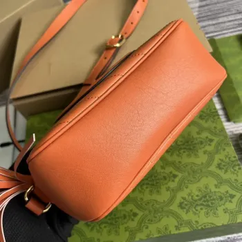 Gucci 742360 Gucci Blondie small shoulder bag Orange Leather