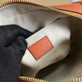 Gucci 742360 Gucci Blondie small shoulder bag Orange Leather