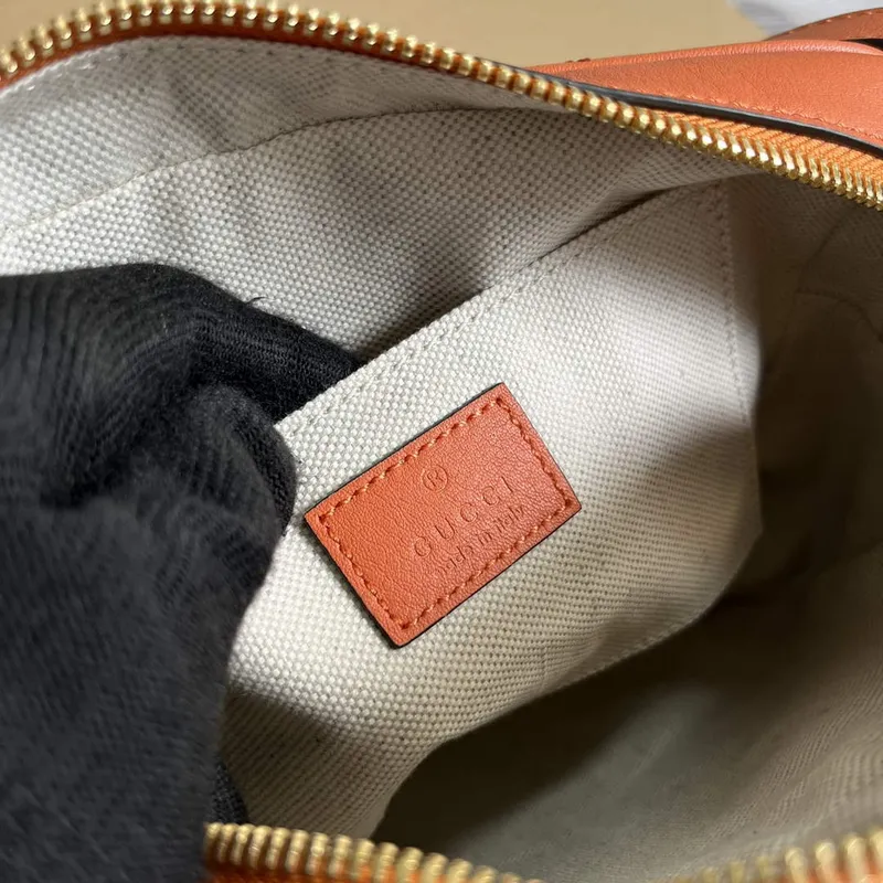 Gucci 742360 Gucci Blondie small shoulder bag Orange Leather