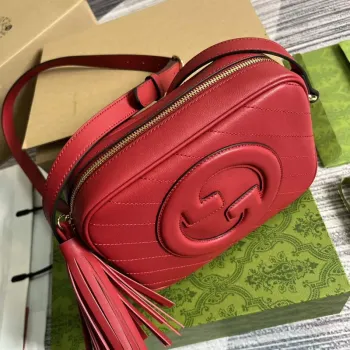 Gucci 742360 Gucci Blondie small shoulder bag Red Leather