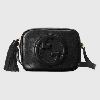 Gucci 742360 Gucci Blondie small shoulder bag Black Leather