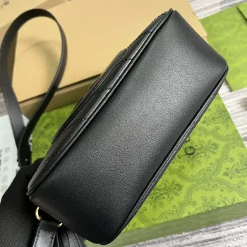 Gucci 742360 Gucci Blondie small shoulder bag Black Leather