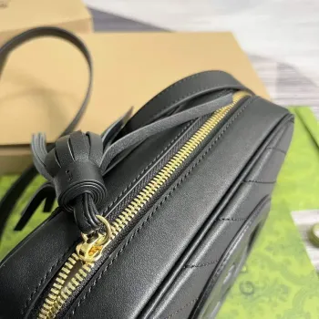 Gucci 742360 Gucci Blondie small shoulder bag Black Leather