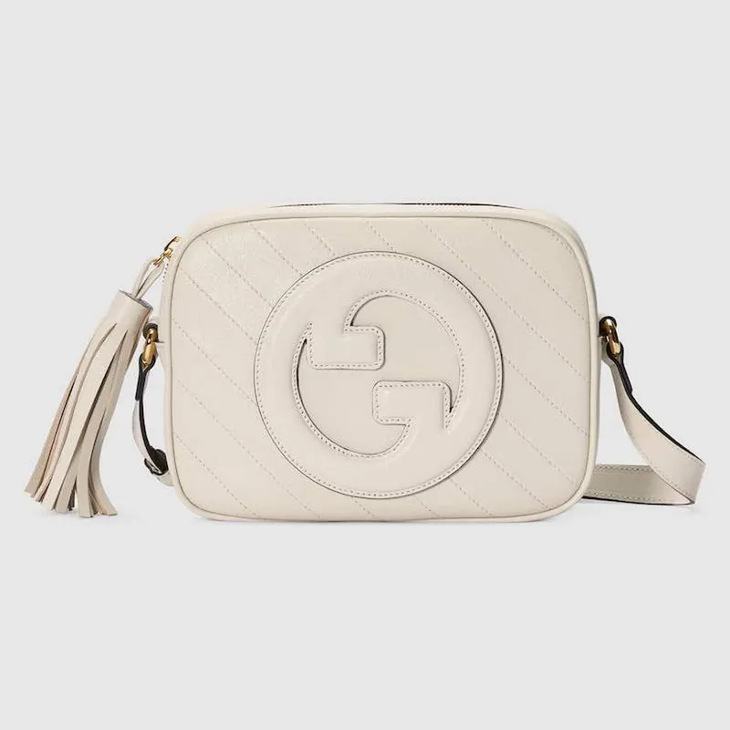 Gucci 742360 Gucci Blondie small shoulder bag White Leather