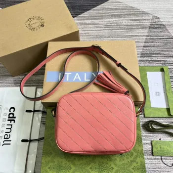 Gucci 742360 Gucci Blondie small shoulder bag Pink Leather