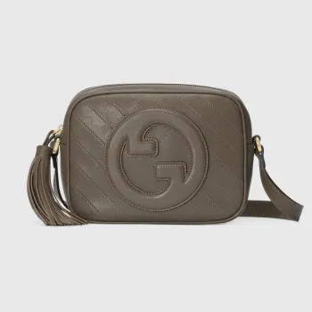 Gucci 742360 Gucci Blondie small shoulder bag  Brown Leather
