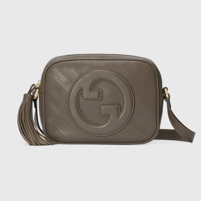 Gucci 742360 Gucci Blondie small shoulder bag  Brown Leather