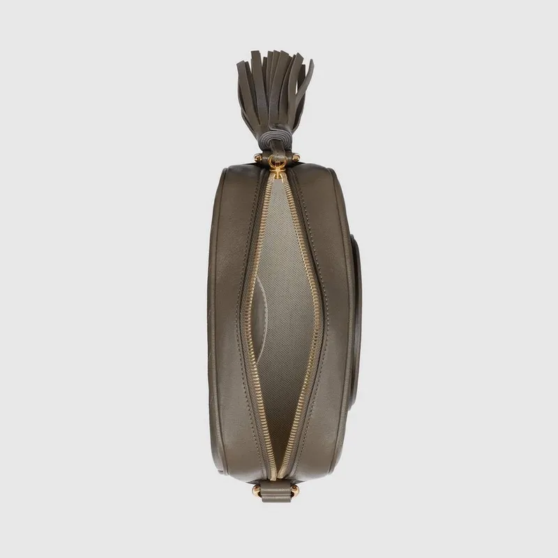 Gucci 742360 Gucci Blondie small shoulder bag  Brown Leather