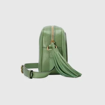 Gucci 742360 Gucci Blondie small shoulder bag  Green Leather