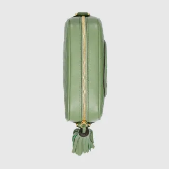 Gucci 742360 Gucci Blondie small shoulder bag  Green Leather