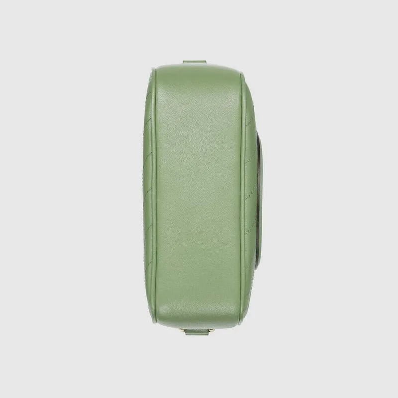 Gucci 742360 Gucci Blondie small shoulder bag  Green Leather