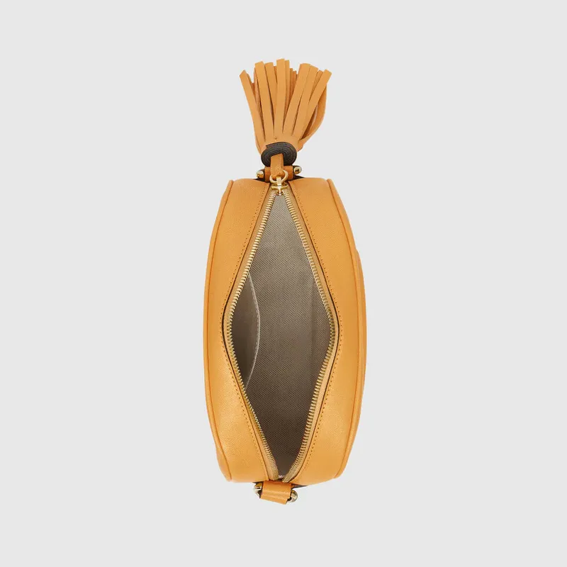 Gucci 742360 Gucci Blondie small shoulder bag  Yellow Leather