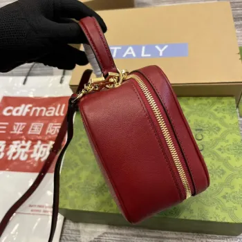 Gucci 744434 Gucci  Blondie top handle bag  Red  leather