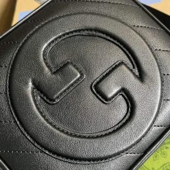 Gucci 744434 Gucci  Blondie top handle bag  Black  leather