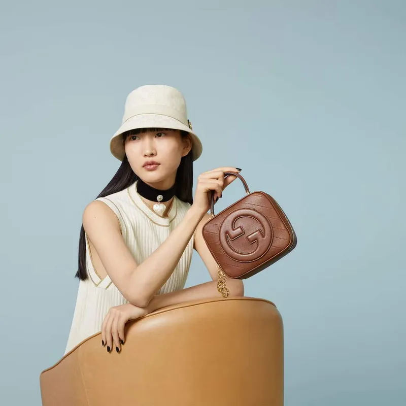 Gucci 744434 Gucci  Blondie top handle bag Cuir  leather