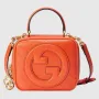 Gucci 744434 Gucci  Blondie top handle bag Orange leather