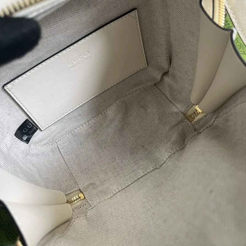 Gucci 744434 Gucci  Blondie top handle bag White leather