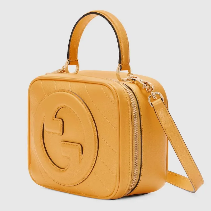 Gucci 744434 Gucci Blondie top handle bag Yellow  leather