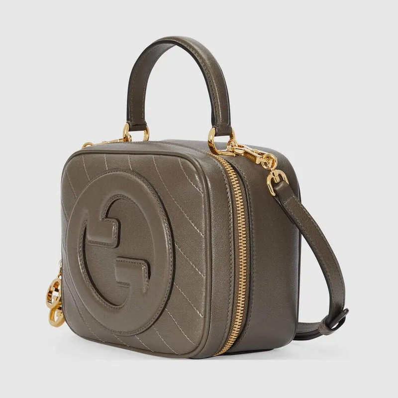 Gucci 744434 Gucci Blondie top handle bag Brown  leather