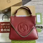 Gucci 751516 Gucci Blondie Medium Toed Bag Red leather