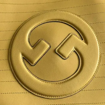 Gucci 751516 Gucci Blondie Medium Tote Bag Yellow leather