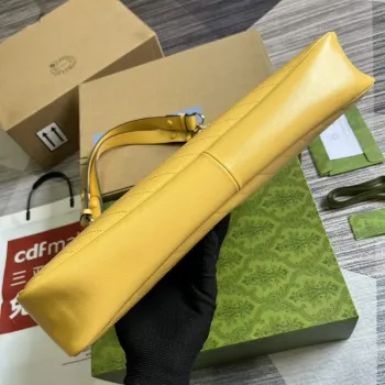 Gucci 751516 Gucci Blondie Medium Tote Bag Yellow leather