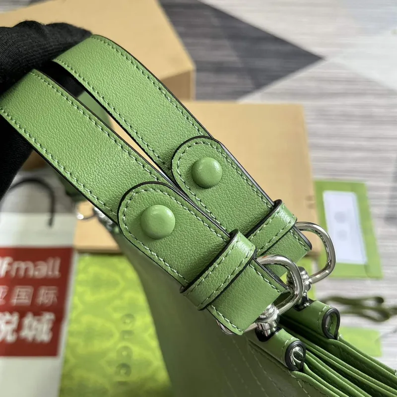 Gucci 751516 Gucci Blondie Medium Tote Bag  Light Green leather