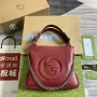Gucci 751518 Gucci Blondie Small Tote Bag  Red leather