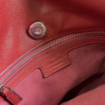 Gucci 751518 Gucci Blondie Small Tote Bag  Red leather