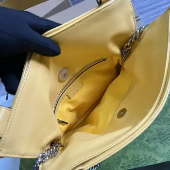 Gucci 751518 Gucci Blondie Small Tote Bag  Yellow leather