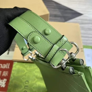 Gucci 751518 Gucci Blondie Small Tote Bag  Light Green leather