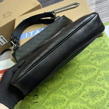 Gucci 751518 Gucci Blondie Small Tote Bag  Black leather