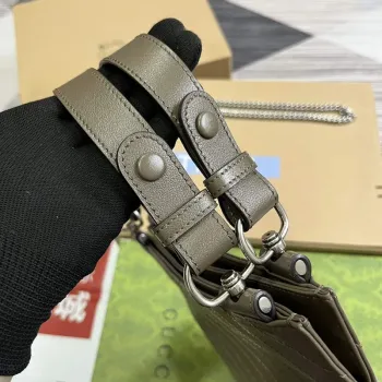 Gucci 751518 Gucci Blondie Small Tote Bag Brown Leather