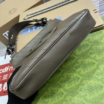 Gucci 751518 Gucci Blondie Small Tote Bag Brown Leather