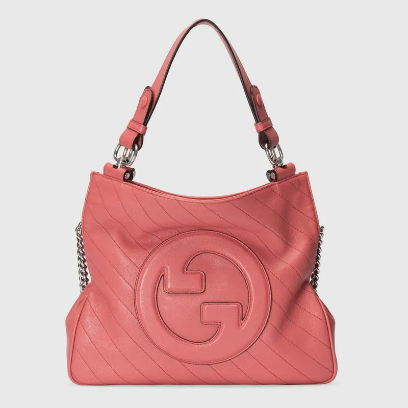 Gucci 751518 Gucci Blondie Small Tote Bag Rose Pink Leather