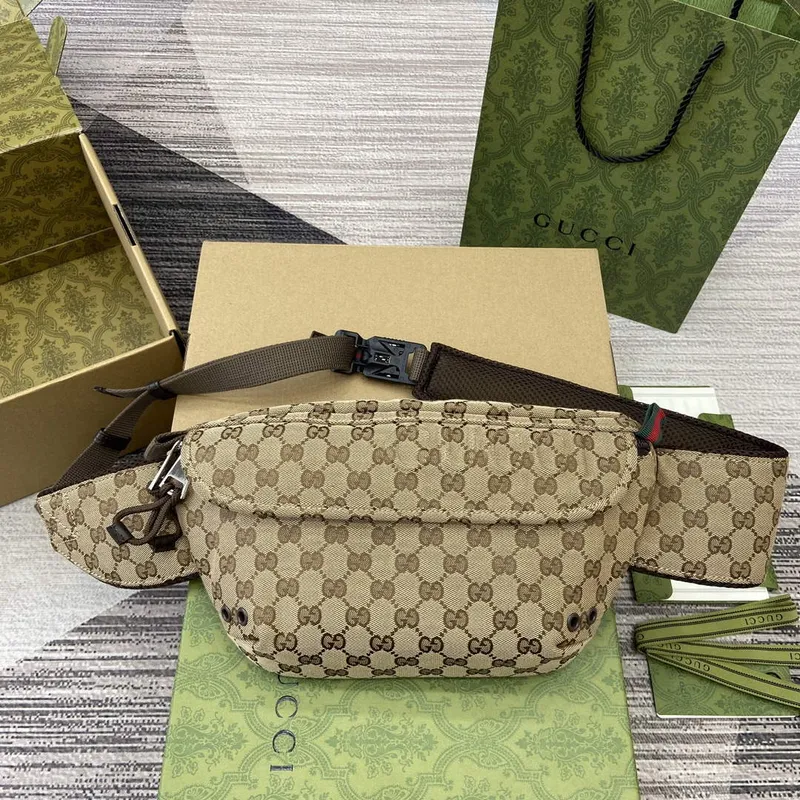 Gucci 804262 Small GG Belt Bag Brown