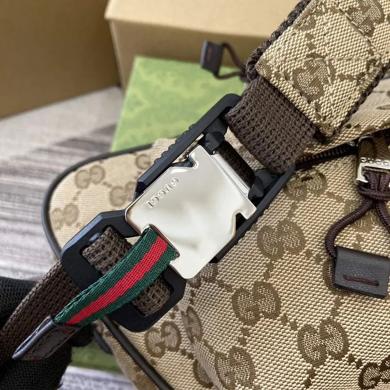 Gucci 802096 Small GG Crossbody Bag Brown