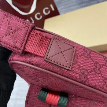 Gucci 802096 Small GG Crossbody Bag Red