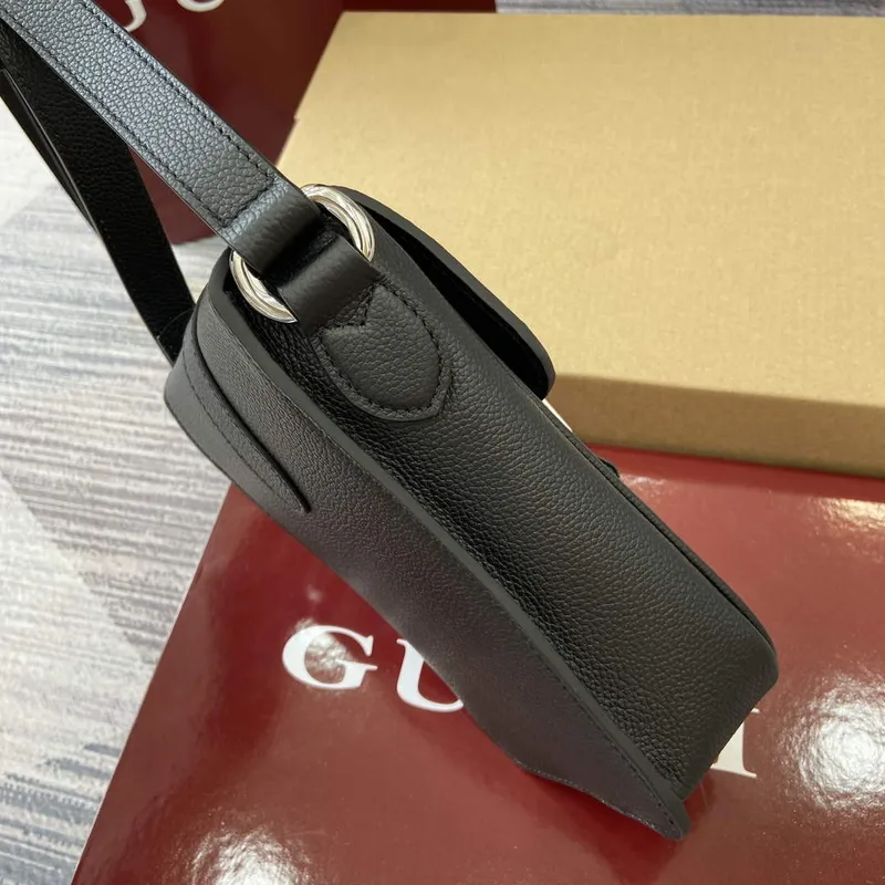 Gucci 800312 Super Mini Crossbody Bag Black