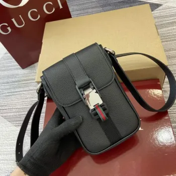 Gucci 800312 Super Mini Crossbody Bag Black