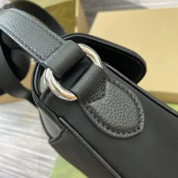 Gucci 802100 Mini GG Crossbody Bag Black