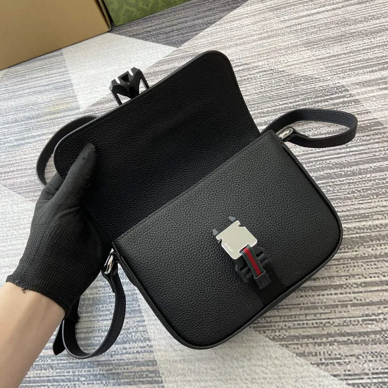 Gucci 800313 Super Mini Shoulder Bag Black