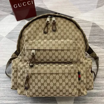 Gucci 800182 Large Backpack With Gucci Bag Brown