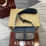 Gucci 795213 GG Super Mini Bag Dark Blue